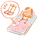 冷房病 寝るときに身体を冷やさない